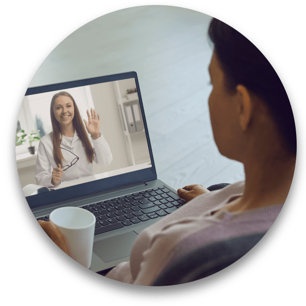 Patient Meeting with Doctor Virtually