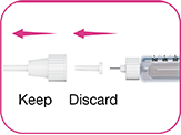 Removal of Cap Leaving Needle Attached to Pen